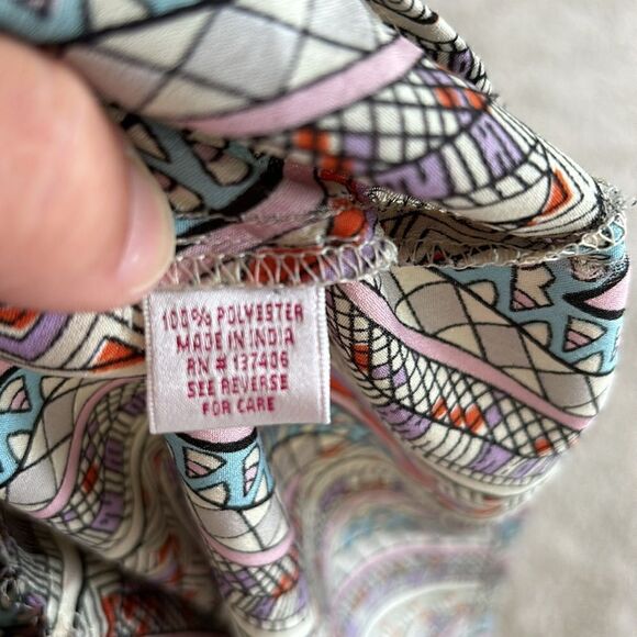 PURA VIDA Printed SLEEVELESS‎ Sun DRESS Size large Elastic waist - Picture 9 of 9